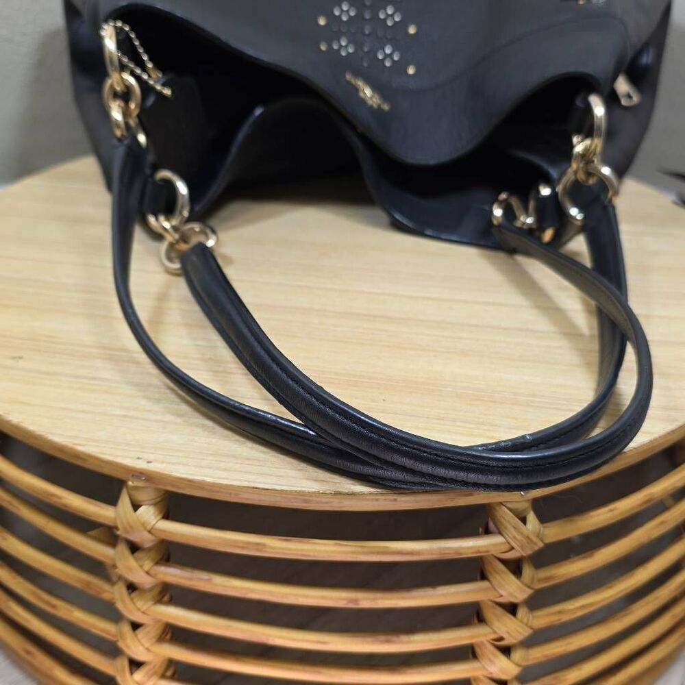 Coach Lexy Shoulder Bag with Rivets + Matching Wallet - Picture 10 of 15